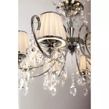 Люстра Rosalva 8x40Вт Е14 хром 88,5x88,5x58см