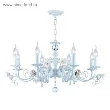 Люстра Rosetta, 8x40Вт E14, цвет белый