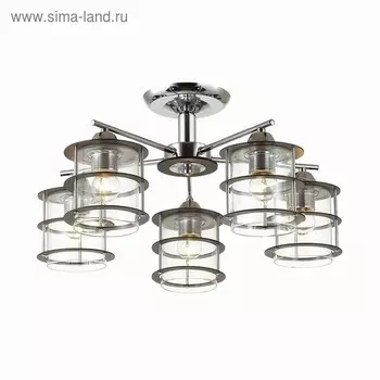 Люстра ROTONDUM 5x60Вт E27 хром