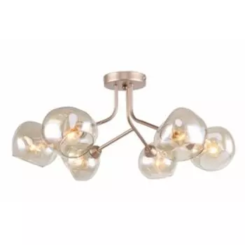 Люстра «Роу», 40Вт, Е14, цвет жемчужное золото