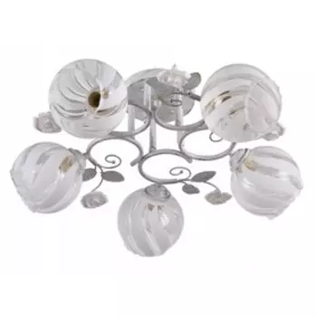 Люстра «Розали», 60Вт, E27, цвет белый, золото
