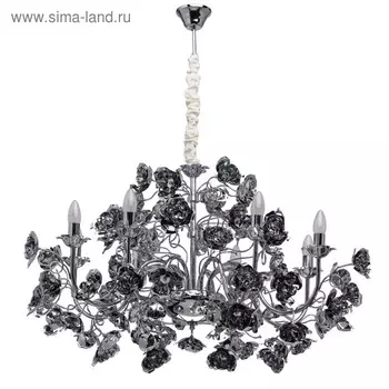 Люстра "Розенхейм" 8x60Вт E14 хром 96x96x90см