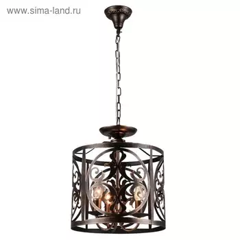 Люстра Rustika, 3x60Вт E14 коричневый