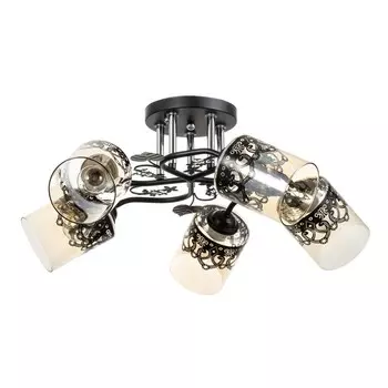 Люстра «Рузанна» 5хЕ27 40 Вт черно-золотой 606027 см BayerLux