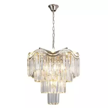 Люстра с хрусталем ЭкономСвет, размер 50x50x90 см, E14