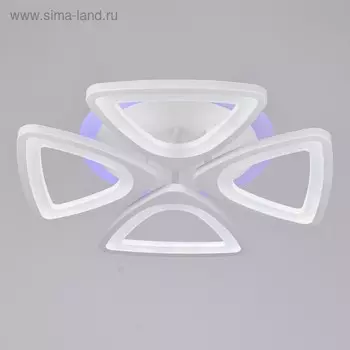 Люстра с ПДУ 03305/4 4х24Вт LED белый 41х41х8см