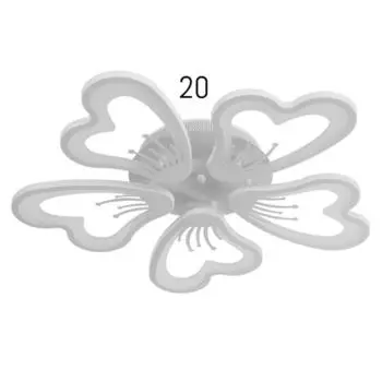 Люстра с ПДУ 10031/5WT LED 120Вт 3000-6000К диммер белый 62х62 см BayerLux