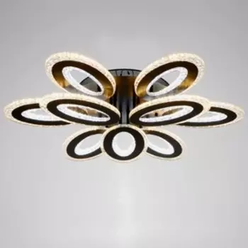 Люстра с ПДУ 1095/6+3BK LED 342Вт диммер черный 75х75х12 см BayerLux