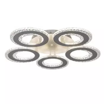 Люстра с ПДУ 1097/5WT LED 190Вт диммер белый 60х60х8 см