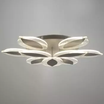 Люстра с ПДУ 1135/9 LED 160Вт 3000К-6000К диммер белый 75х75х9,5 см