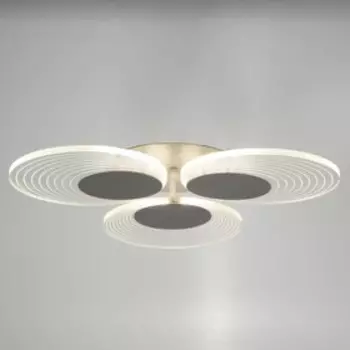 Люстра с ПДУ 1139/3 LED 36Вт 3000К-6000К диммер белый 49х49х8 см BayerLux