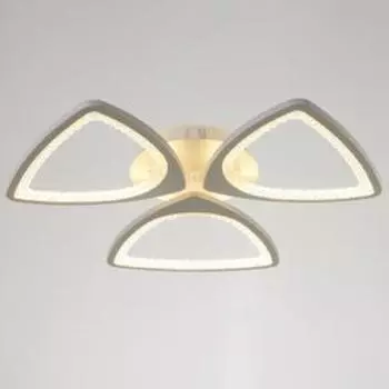 Люстра с ПДУ 1143/3WT LED 102Вт 3000К-6000К диммер 64х64х7 см