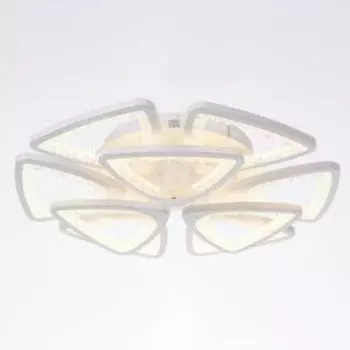 Люстра с ПДУ 1143/9WT LED 180Вт 3000К-6000К диммер белый 55х55х10 см