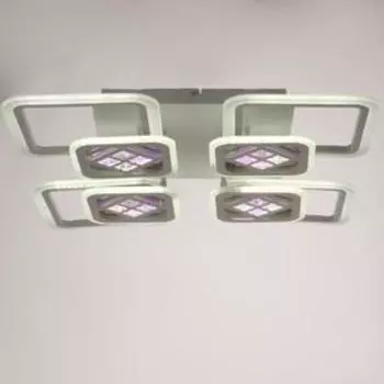 Люстра с ПДУ 1156/8 LED 192Вт 3000-6000К диммер белый 78х78х10 см