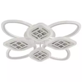 Люстра с ПДУ 1162/8WT LED 160Вт 3000-6000К диммер белый 70х70х10 см