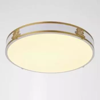 Люстра с ПДУ 1205/1WT LED 90Вт 3000-6000К бело-золотой 47х47х9 см BayerLux