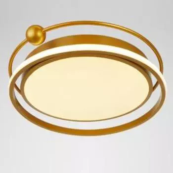 Люстра с ПДУ 1208/1 LED 90Вт 3000-6000К золото 50х50х9 см