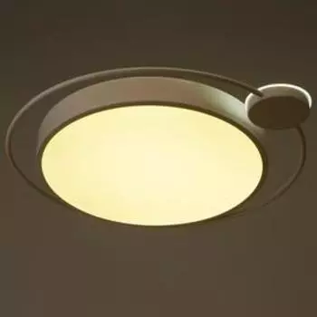 Люстра с ПДУ 1214/1WT LED 90Вт 3000-6000К белый 50х50х9 см