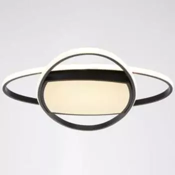 Люстра с ПДУ 1221/1BK LED 90 Вт 3000-6000К черный 50509 см BayerLux