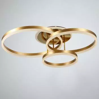 Люстра с ПДУ 1342/3 LED 160Вт 3000-6000К золото 77х55х20 см BayerLux