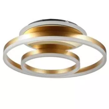 Люстра с ПДУ 1345/2 LED 128Вт 3000-6000К золото 59х50х7 см