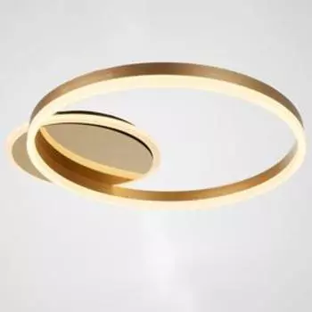 Люстра с ПДУ 1349/1 LED 92Вт 3000-6000К золото 58х50х7 см