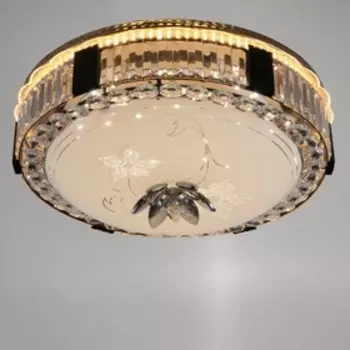 Люстра с ПДУ 1413/1 LED 80Вт 3000-6000К черный 50х50х15 см BayerLux