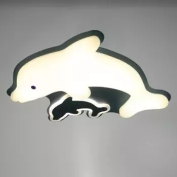 Люстра с ПДУ 1441/1 LED 60Вт бело- голубой 52х49х9 см BayerLux