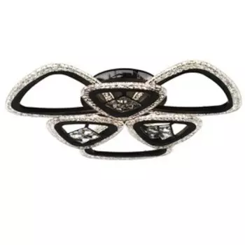 Люстра с ПДУ 1532/6BK LED 126Вт 3000-6000К диммер черный 60х60х11 см BayerLux