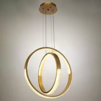 Люстра BayerLux с ПДУ 1544/2 LED 120 Вт 3000-6000К диммер золото d.50 см