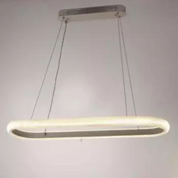 Люстра с ПДУ 1549/1WT LED 68Вт 3000-6000К диммер белый 80х30 см