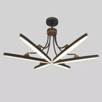 Люстра с ПДУ 1692/6 LED 168 Вт 3000-6000К диммер серый 11811845 см BayerLux