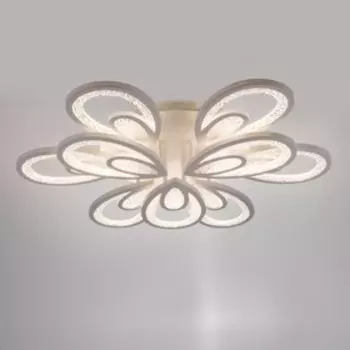 Люстра с ПДУ 1829/9WT LED 288Вт 3000-6000К диммер белый 77х77х10 см