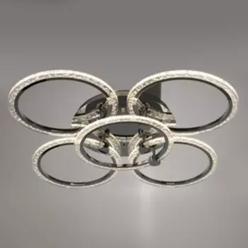 Люстра с ПДУ 1833/5SL LED 160Вт 3000-6000К диммер серебро 65х65х11,5 см BayerLux