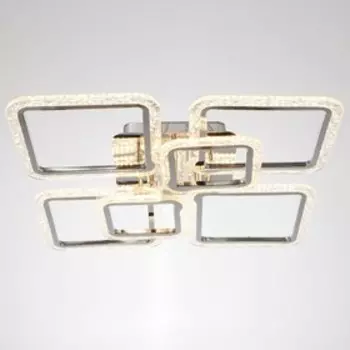 Люстра с ПДУ 1834/6SL LED 156Вт 3000-6000К диммер серебро 56х56х13,5 см