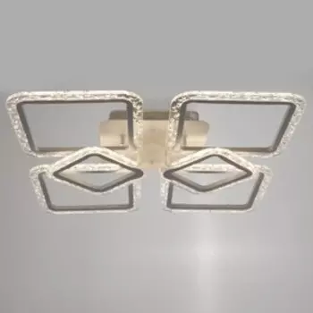 Люстра с ПДУ 1834/6WT LED 156Вт 3000-6000К диммер белый 56х56х13,5 см