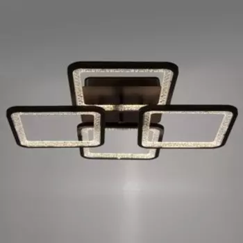 Люстра с ПДУ 1837/4CF LED 144Вт 3000-6000К диммер кофе 59х59х11 см BayerLux