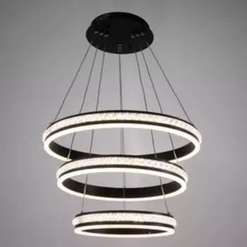 Люстра с ПДУ 1841/3BK LED 264Вт диммер черный 50х50х150 см
