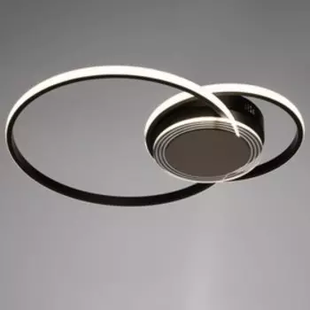 Люстра с ПДУ 1889/2 LED 85Вт диммер черный 58х46х7 см