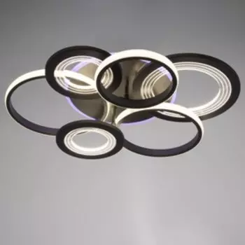 Люстра с ПДУ 1899/6 LED 140Вт диммер серый 58х58х10 см BayerLux