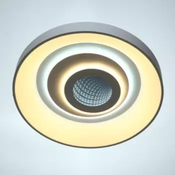 Люстра с ПДУ 1905/1 LED 92Вт диммер белый 47х47х10 см BayerLux