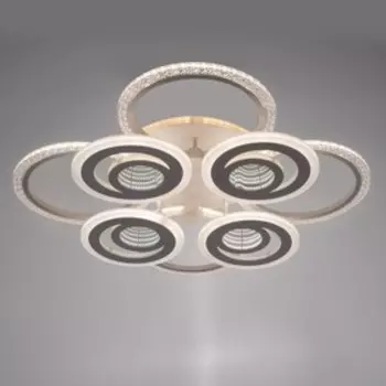 Люстра с ПДУ 1909/8WT LED 181Вт диммер белый 65х65х13 см