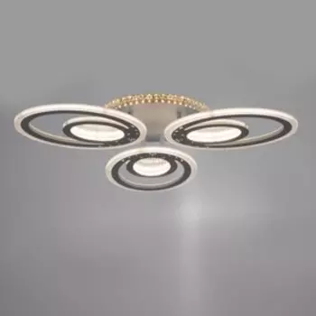 Люстра с ПДУ 1911/3WT LED 100Вт диммер белый 60х60х8,5 см