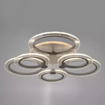 Люстра с ПДУ 1912/6WT LED 114Вт диммер белый 61х61х12,5 см BayerLux