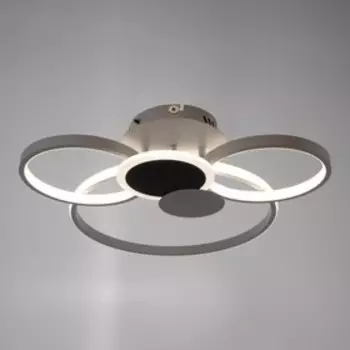 Люстра с ПДУ 1916/5 LED 100Вт диммер бело-черный 48х54х8,5 см BayerLux