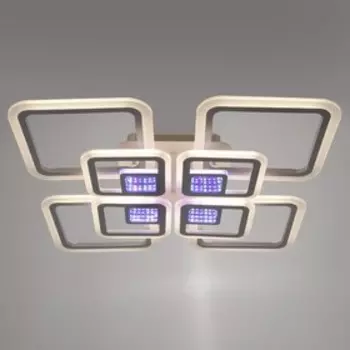 Люстра с ПДУ 1964/8 LED 192Вт 3000-6000К диммер белый 60,5х60,5х10,5 см