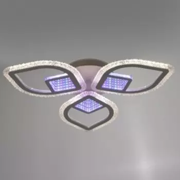 Люстра с ПДУ 1966/3 LED 66Вт 3000-6000К диммер белый 60х60х6 см BayerLux