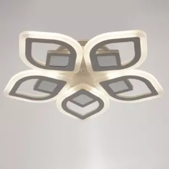 Люстра с ПДУ 1966/5 LED 70Вт 3000-6000К диммер белый 51х51х6 см