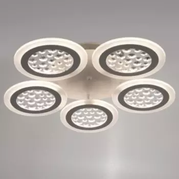 Люстра с ПДУ 1968/5 LED 170Вт 3000-6000К диммер белый 58х58х6 см BayerLux