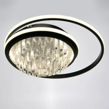 Люстра с ПДУ 1984/2 LED 110Вт 3000-6000К черный 45х45х18 см BayerLux